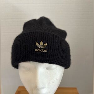 Adidas Cashmere & Metal Logo Black Beanie Cap. Unisex. Unique Winter Hat…